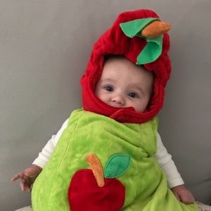 Infant apple Halloween costume size 6-12 months